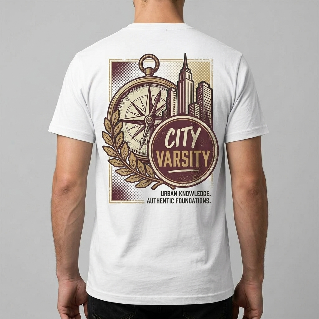City Varsity Tee, Vintage Athletic Graphic T-Shirt, Unisex Streetwear Shirt CityTee7