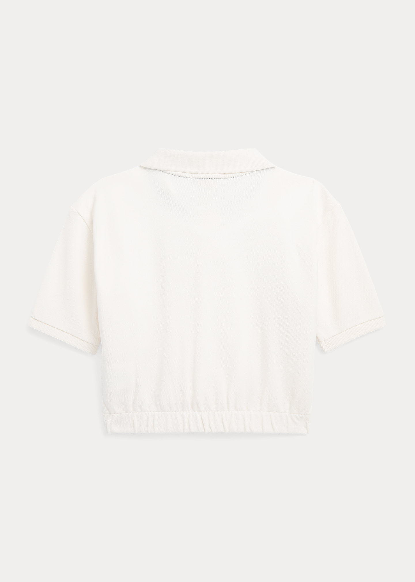Stretch Mesh Boxy Polo Shirt