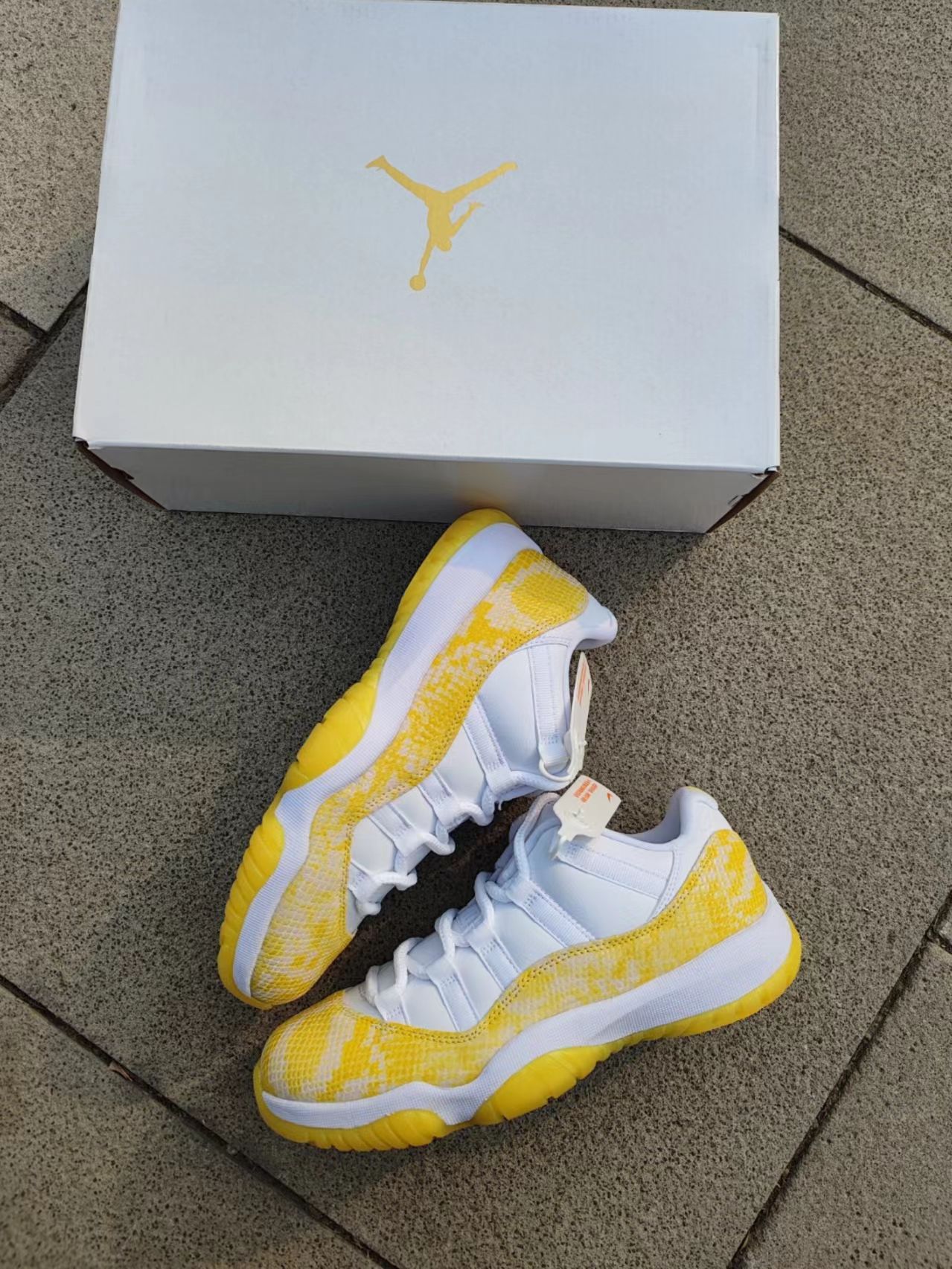 WMNS Air Jordan 11 Retro Low "Yellow Snakeskin"