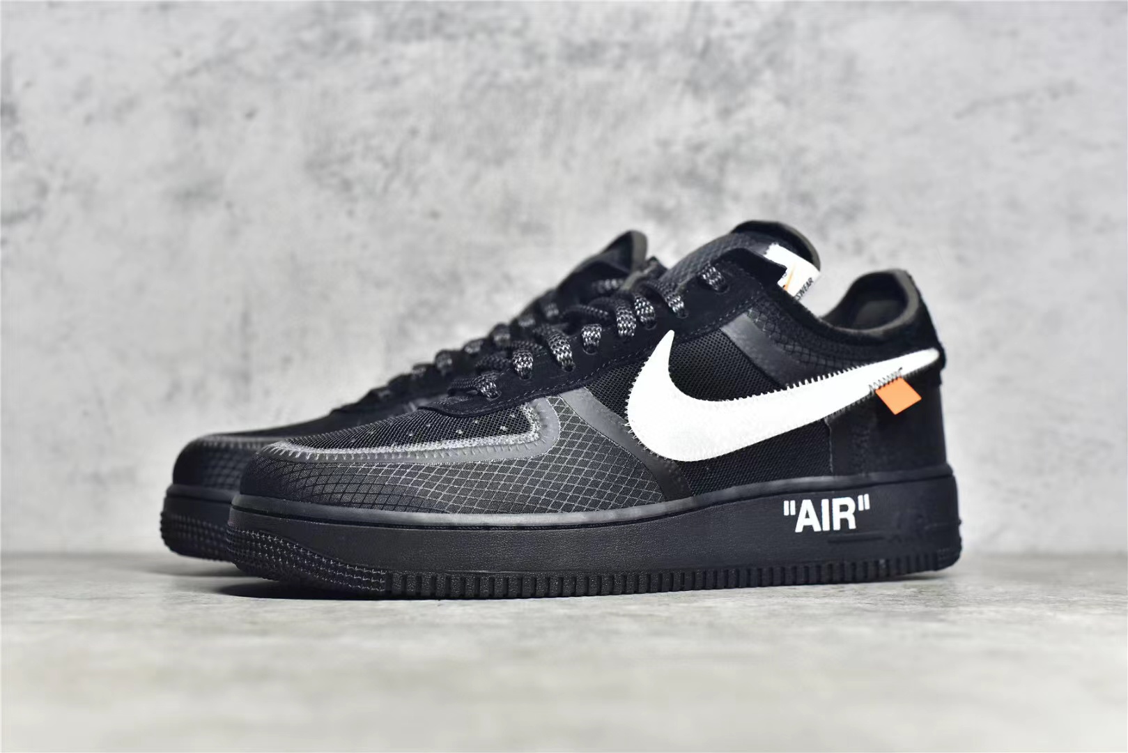 KO OFF-WHITE X AIR FORCE 1 LOW BLACK WHITE 2.0 AO4606-001