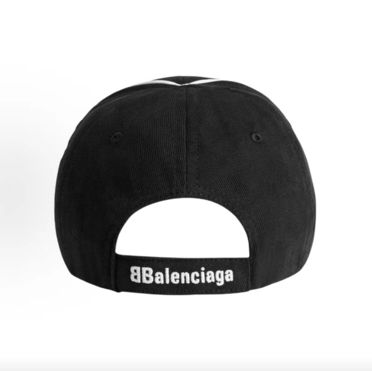 Balenciaga Crest Logo Racing Black Baseball Cap