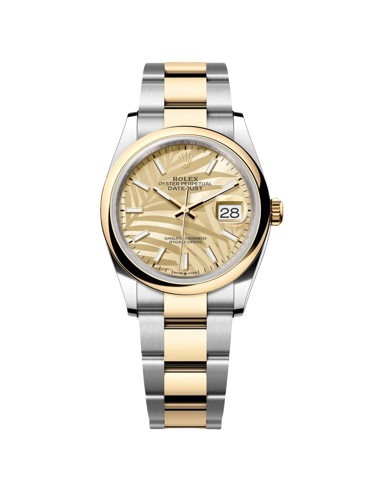 [2026 Mirror Grade]RLX  Datejust 36mm 126203 Golden Dial Domed Bezel Oyster Bracelet
