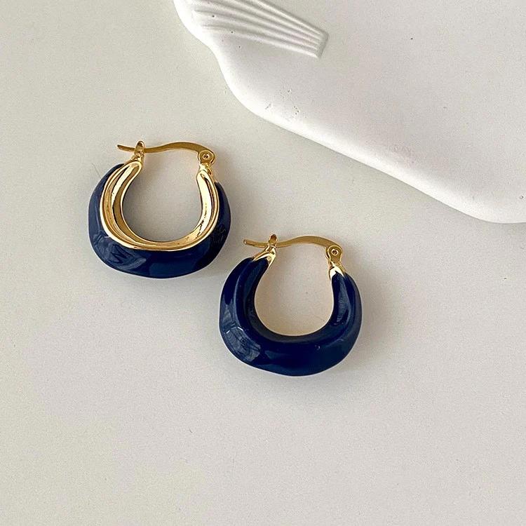 Geo Hoops Earring