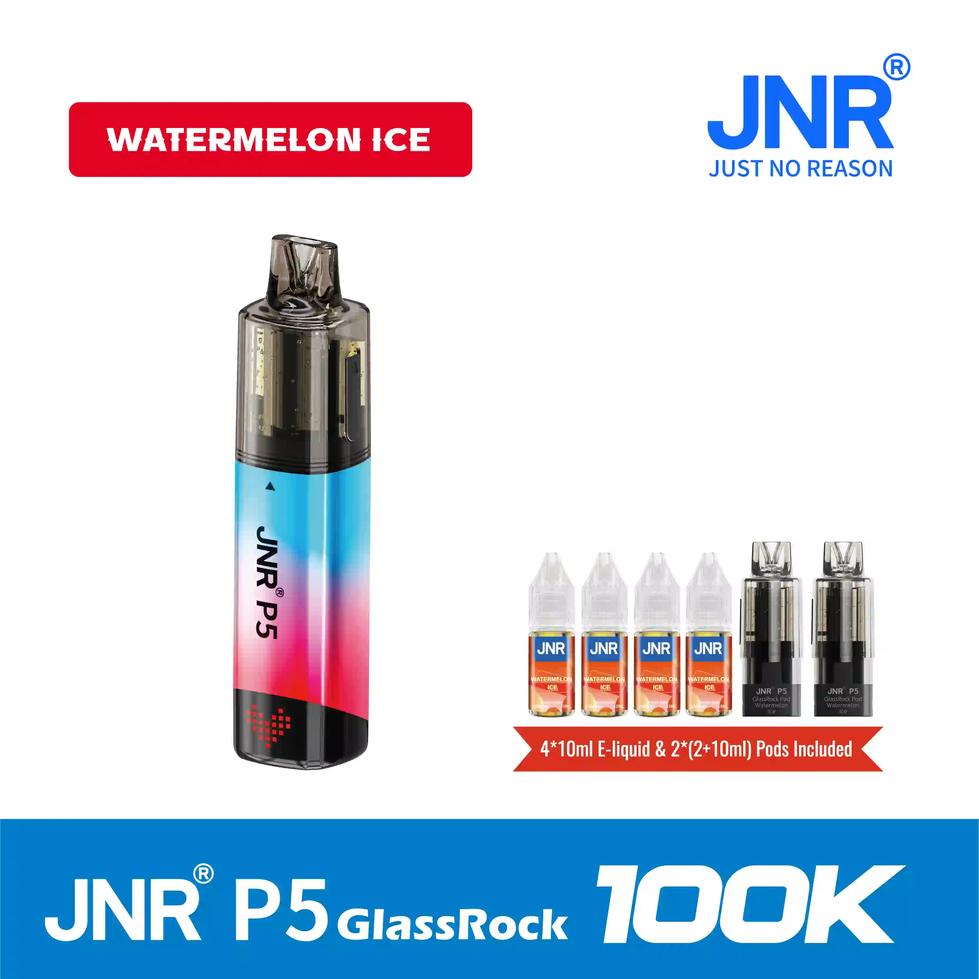 JNR Vape P5 GlassRock 100K Puffs Disposable Vape Kit