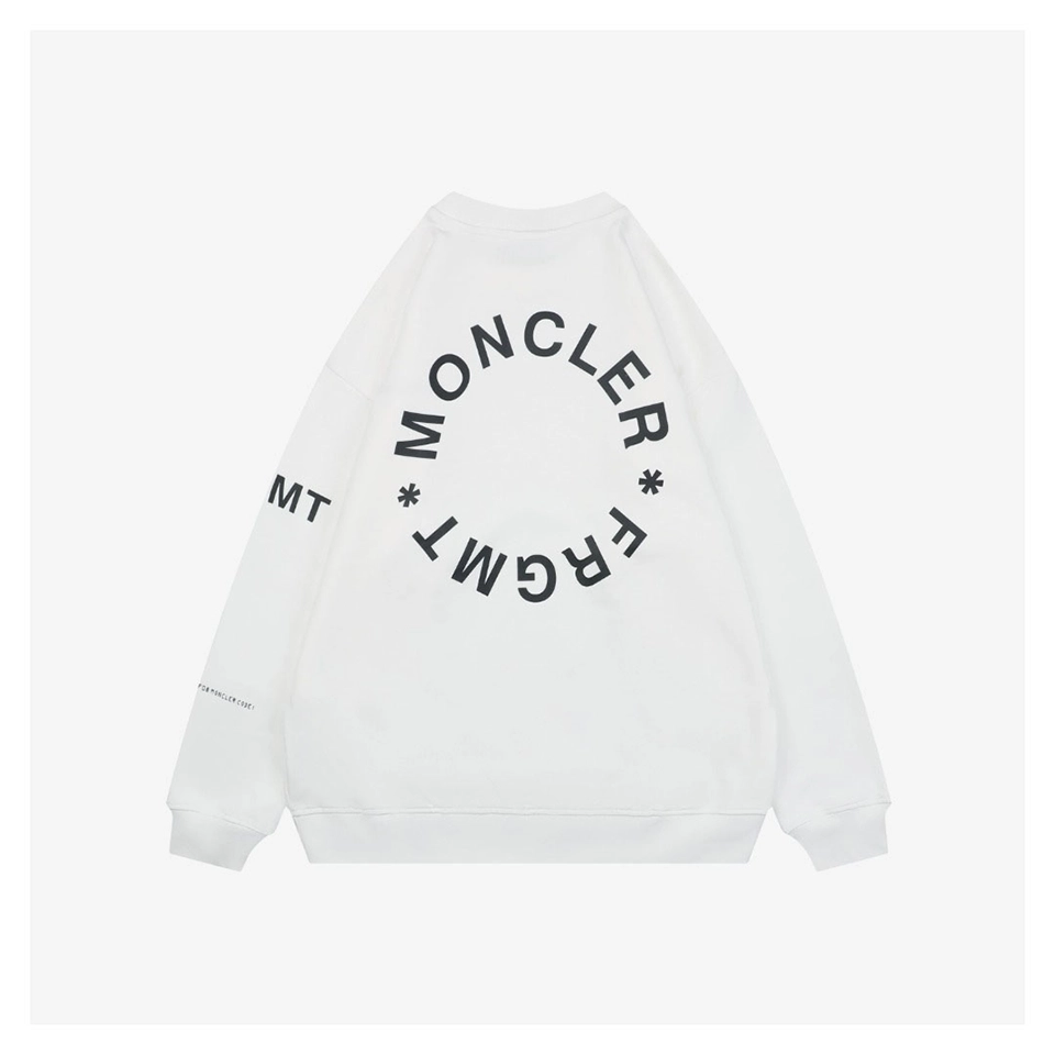Mxxcler FRGMT Circular Logo Crewneck Sweatshirt (Black/White)