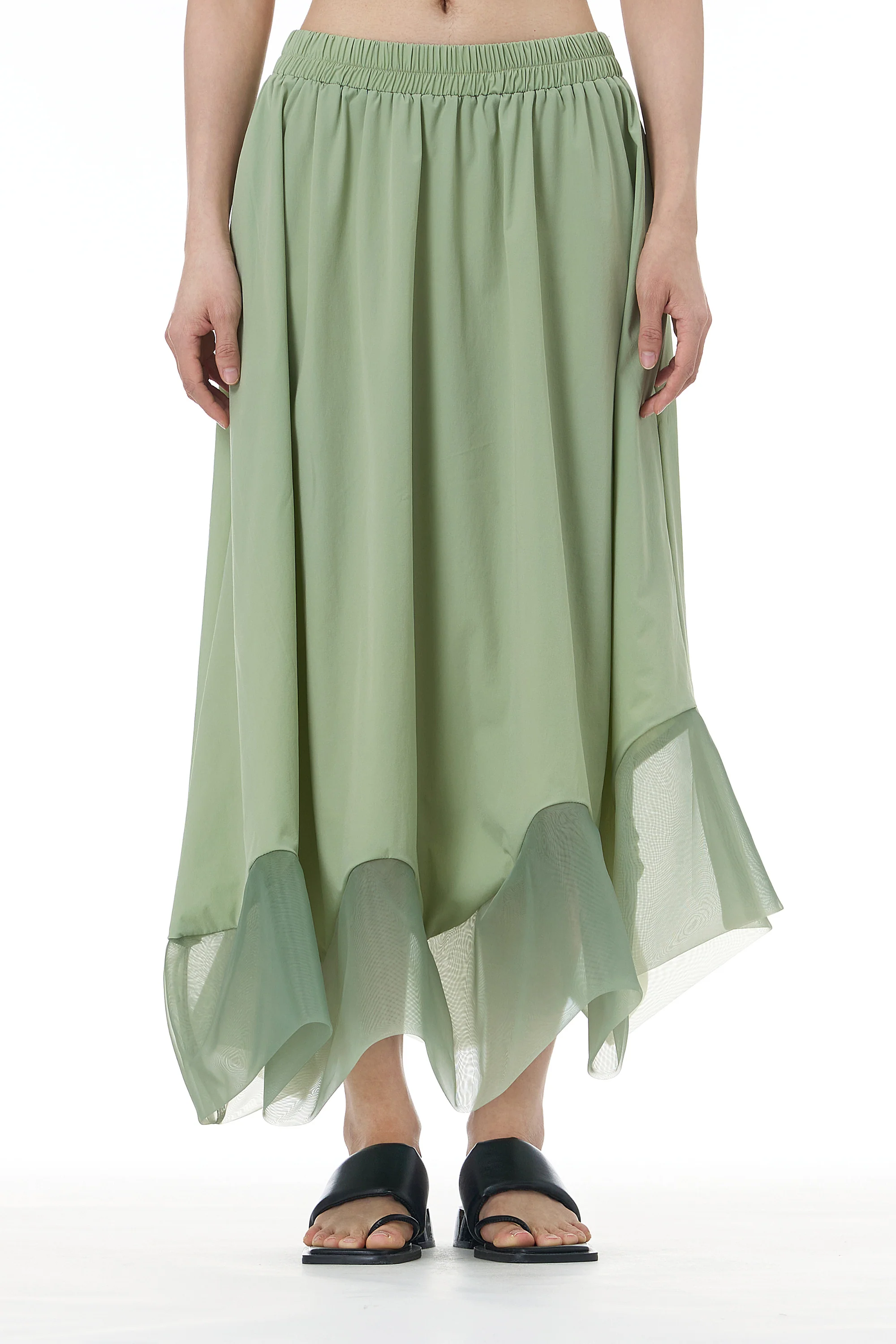 Dramatic Sheen Sage Green Co-ord Set