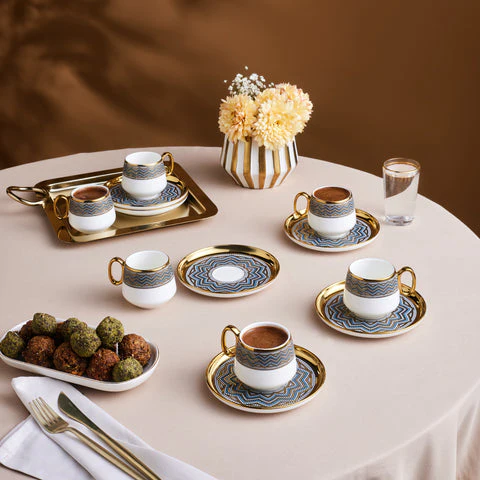 Service à café Karaca Suadiye pour 6 personnes, 90 ml