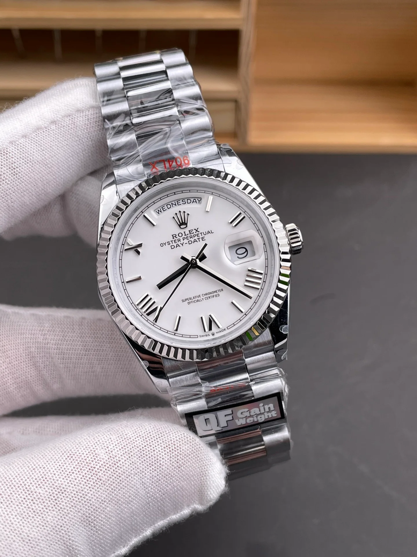 Day-Date White Roman Numeral Dial