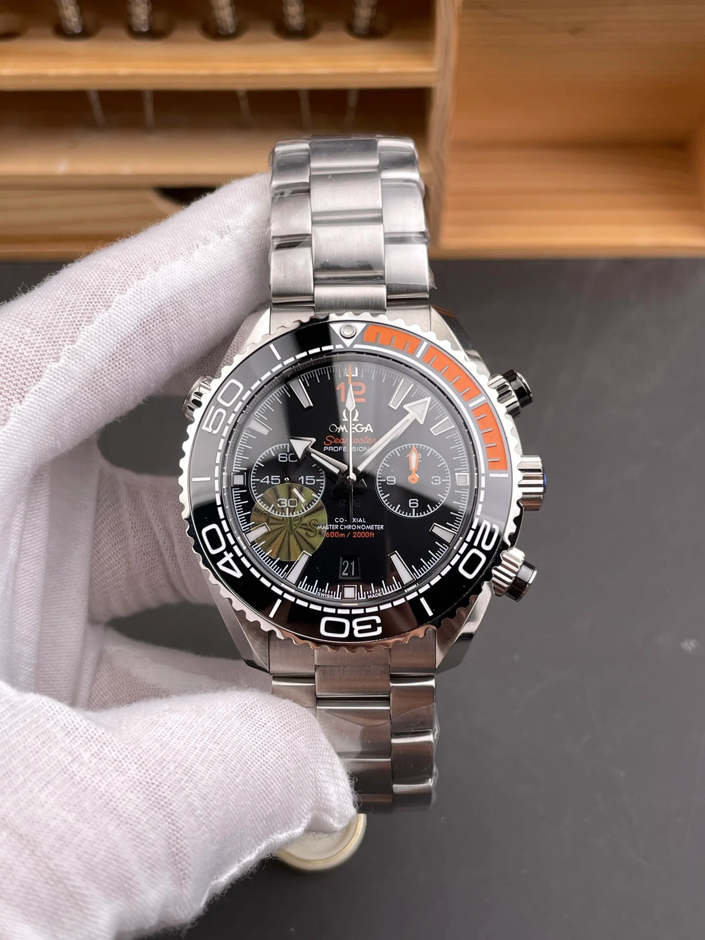Chronograph Seamaster 600, Quarter Orange