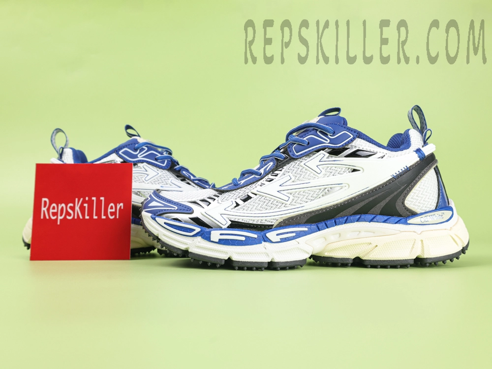 Off-White C/O Virgil Abloh Be Right Back Track Runner White/Blue