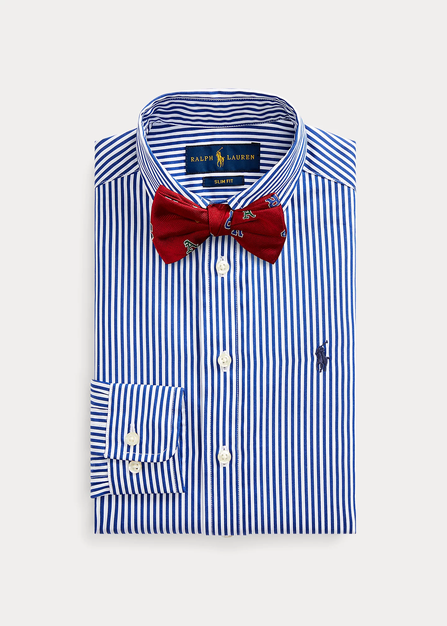 Slim Fit Striped Dress Shirt