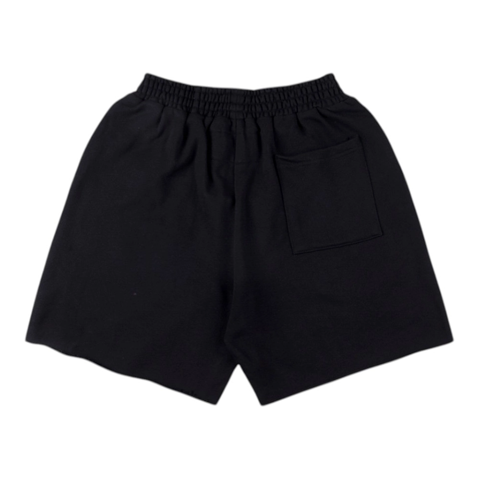 Sp5der Black Red Outline Graphic Sweat Shorts