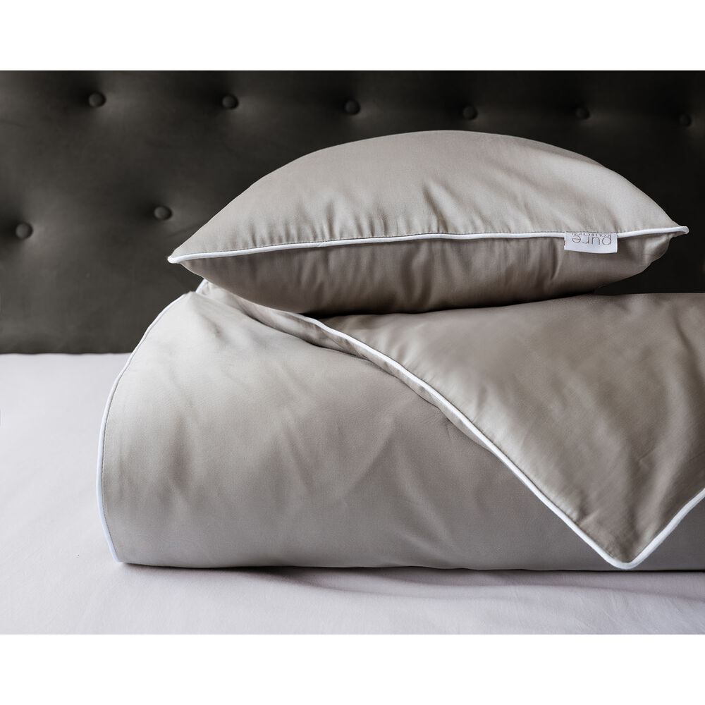 DETEXPOL Pościel z makosatyny bawełnianej Pure Collection, beżowa