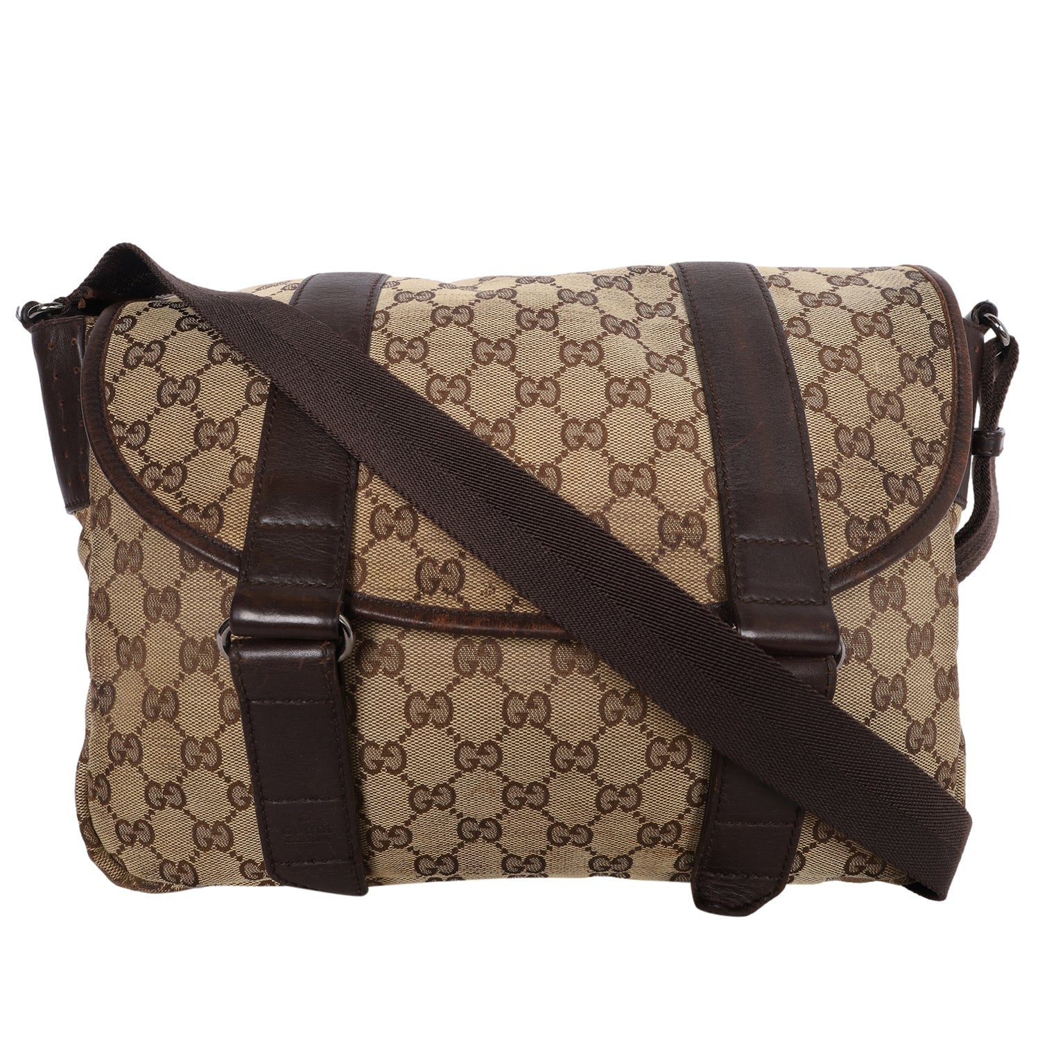 GG Canvas Crossbody Messenger Bag