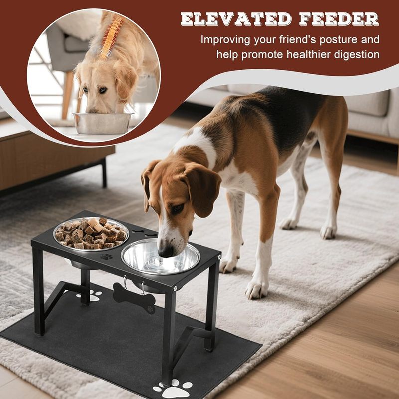 Elevated Dog Bowls, Metal Raised Dog Bowl Stand