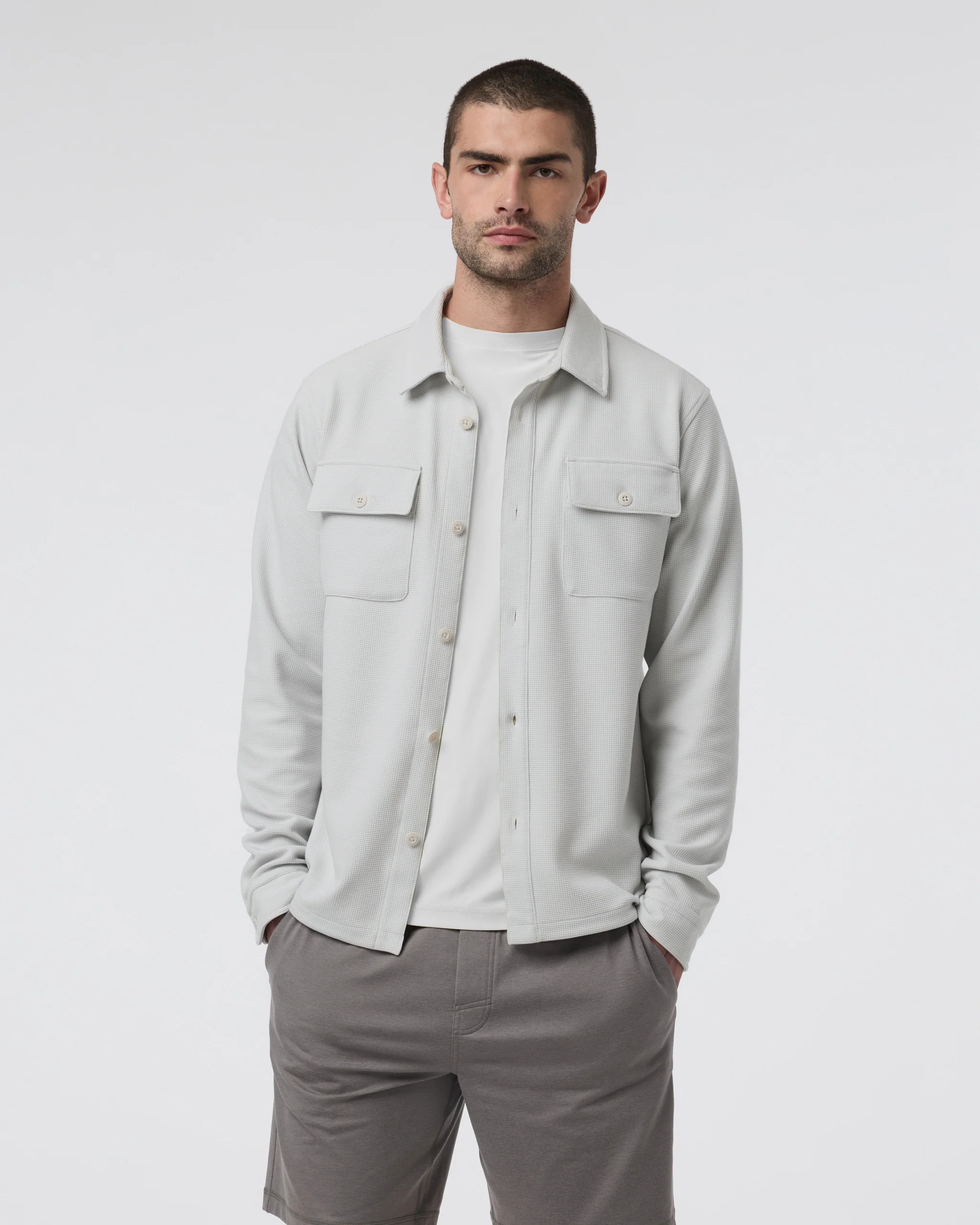 Waffle Shirt Jacket