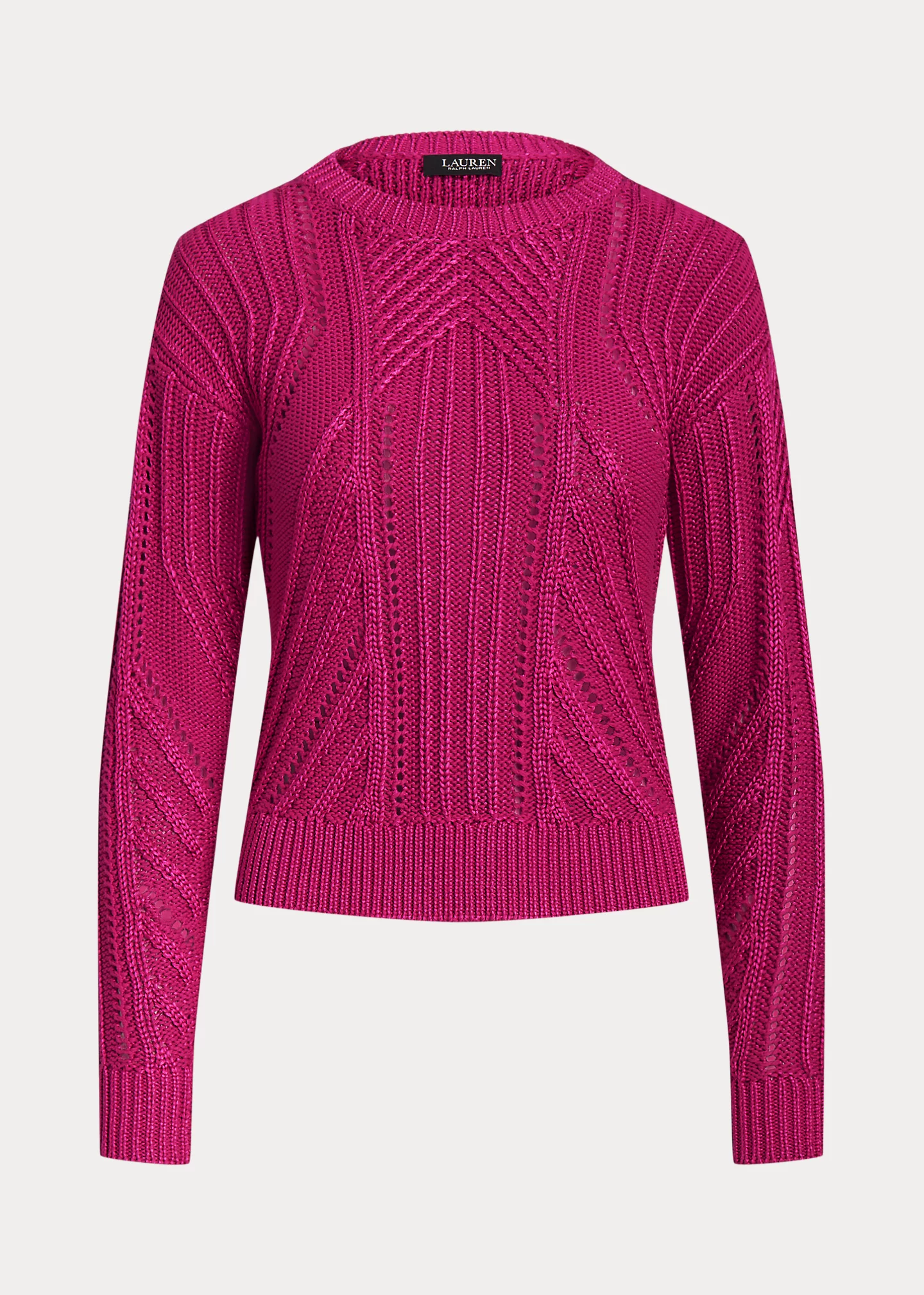 Pointelle-Knit Cotton-Blend Sweater