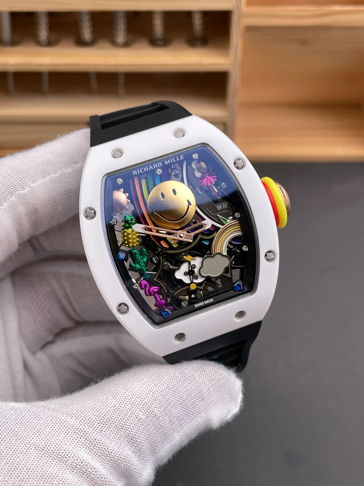 RM35-02 Carbon Fiber Red Bezel V7 Version