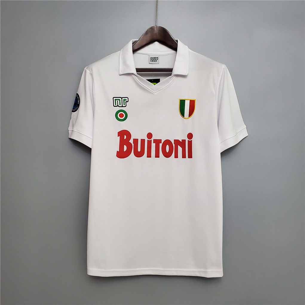 Maradona #10 Napoli Retro Soccer Jersey Away Shirt 1987-88
