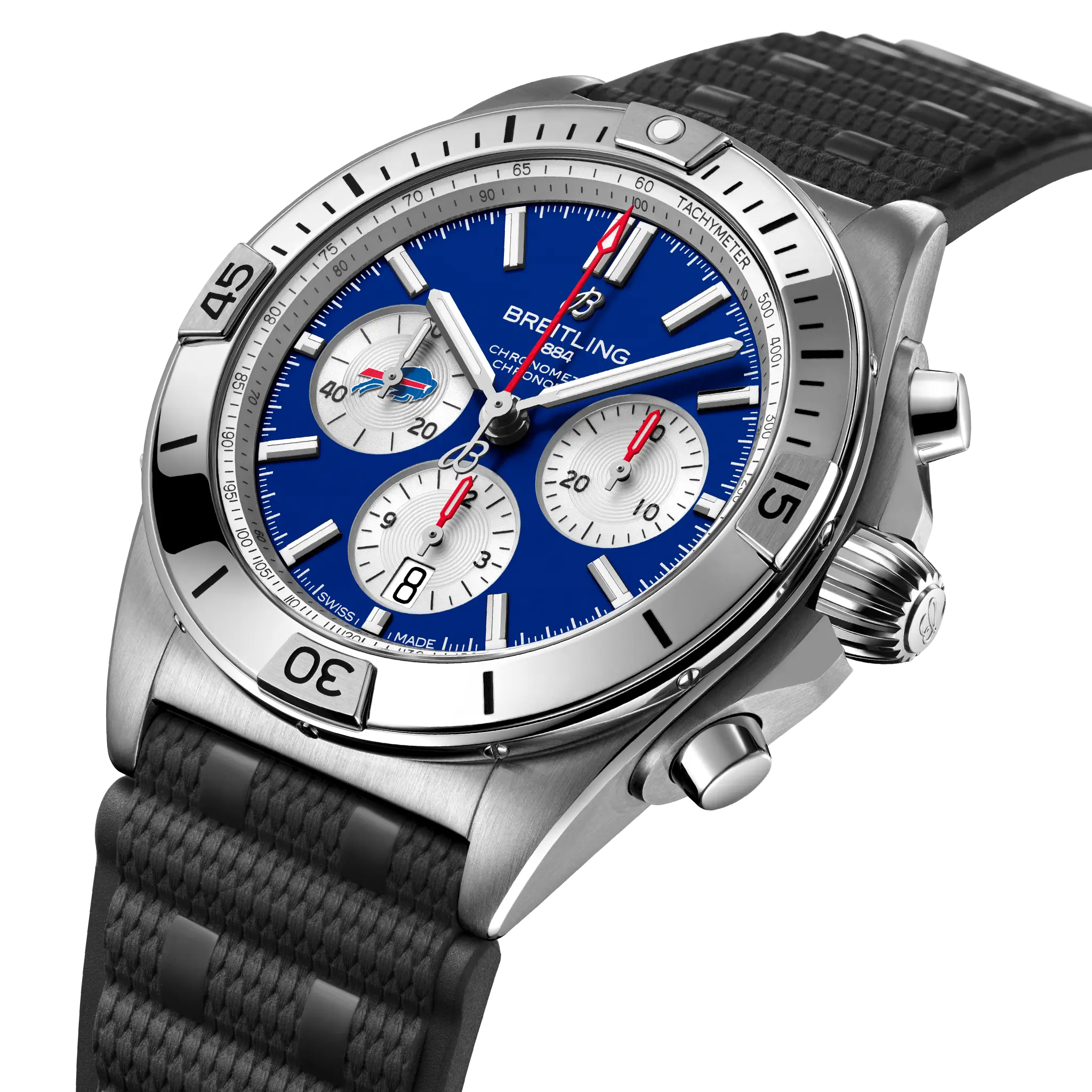 [2026 Mirror Grade]Breitling Chronomat B01 42 NFL Buffalo Bills Edition AB01342B1C3S1