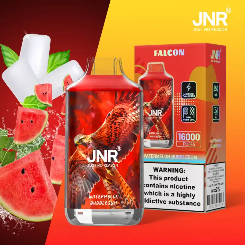 JNR - Falcon - 16K Puffs - Disposable Vape - Watermelon Bubblegum