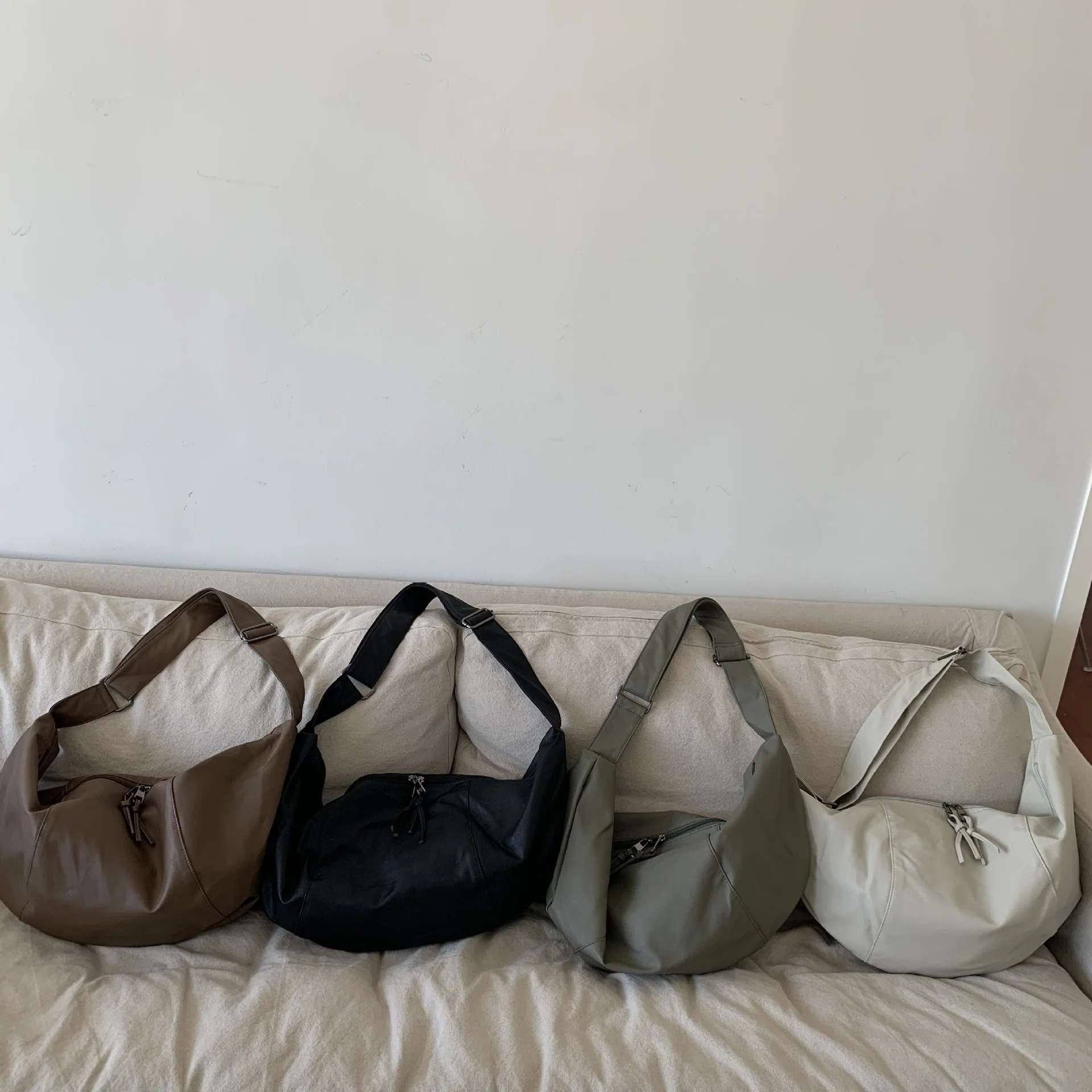 Vegan Leather Hobo Crossbody