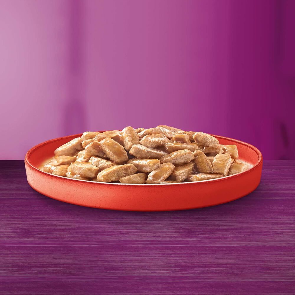 WHISKAS Mokra karma Whiskas, dla dorosłych kotów, z wołowiną, 24 x 400 g