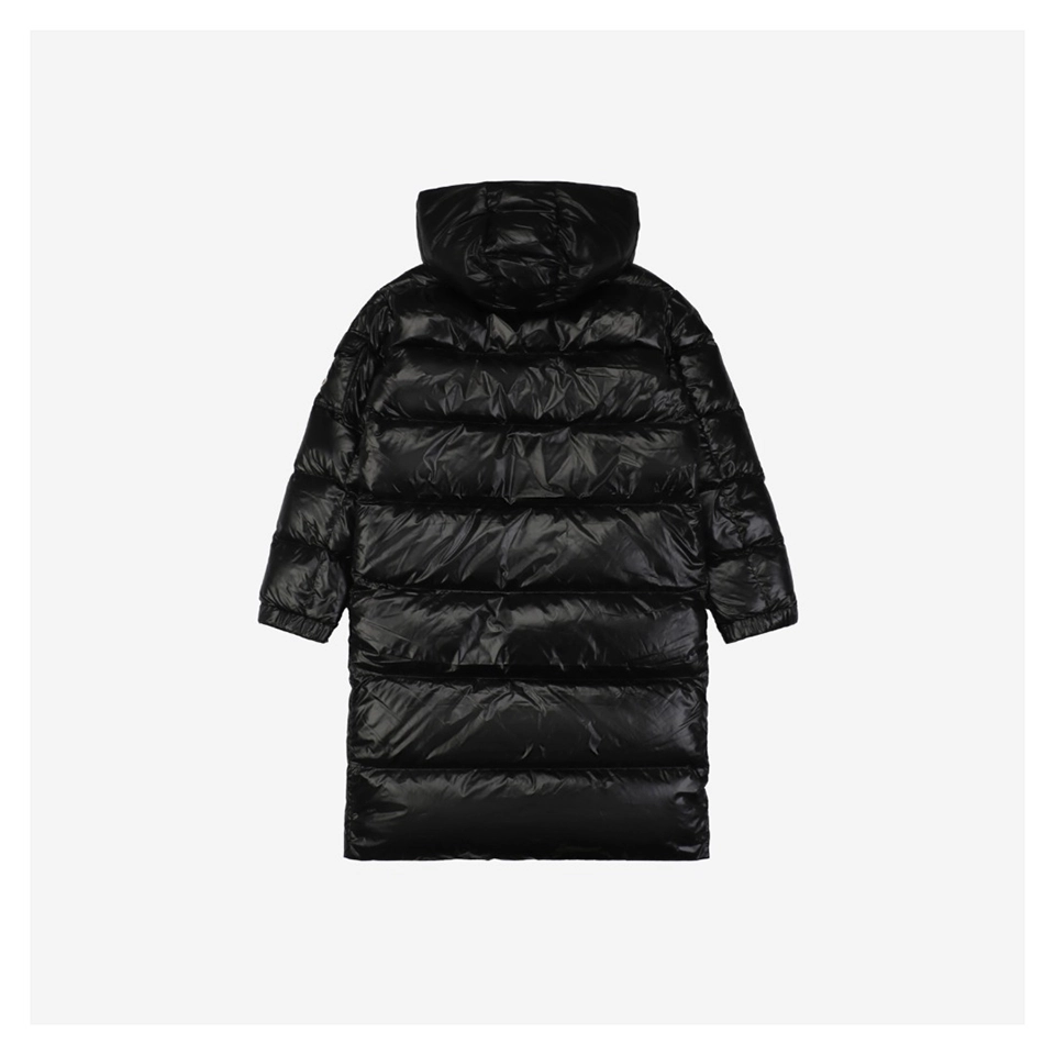 Mxxcler Maya Long Down Jacket In Black