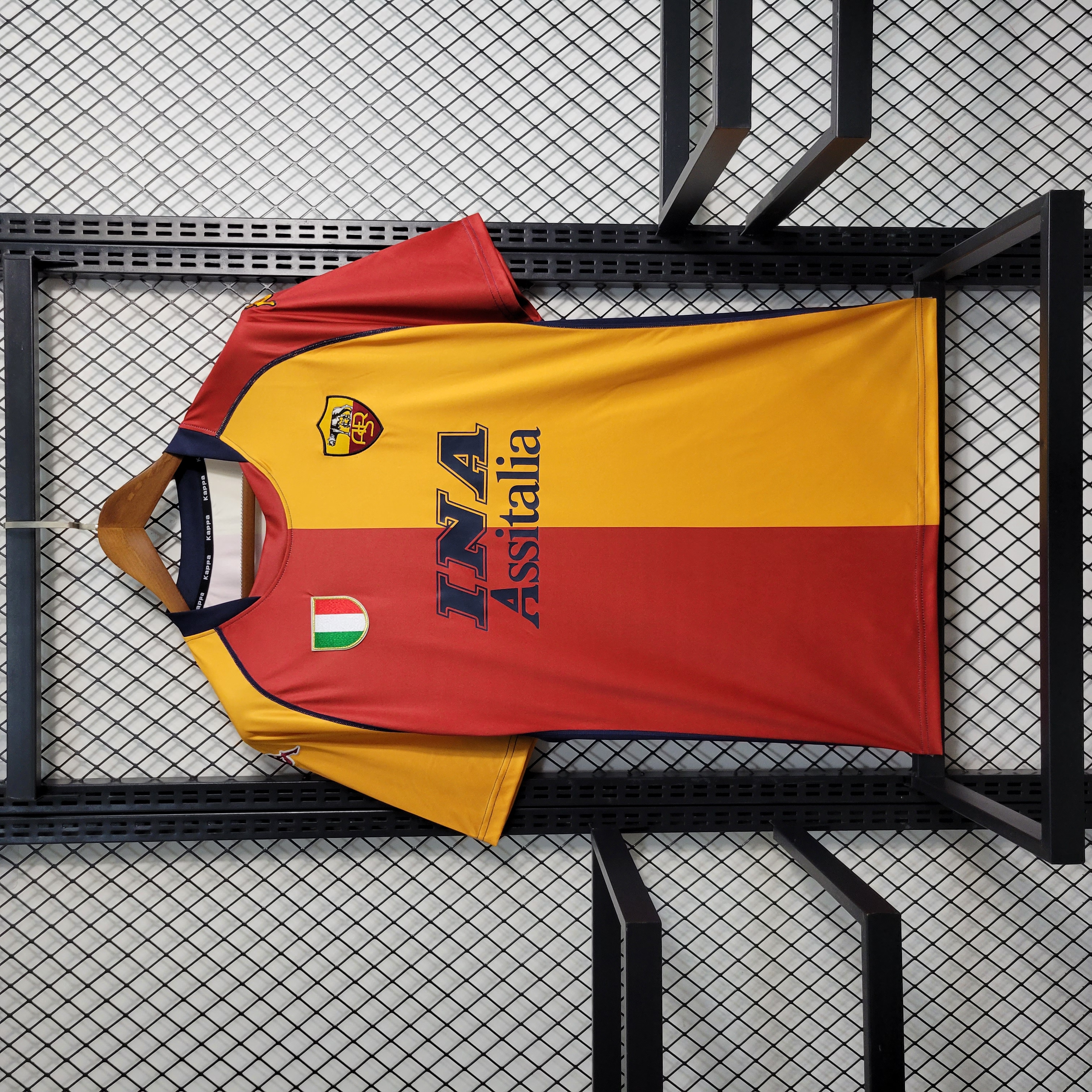 Roma Retro Soccer Jersey Home Custom Shirt 2001/02
