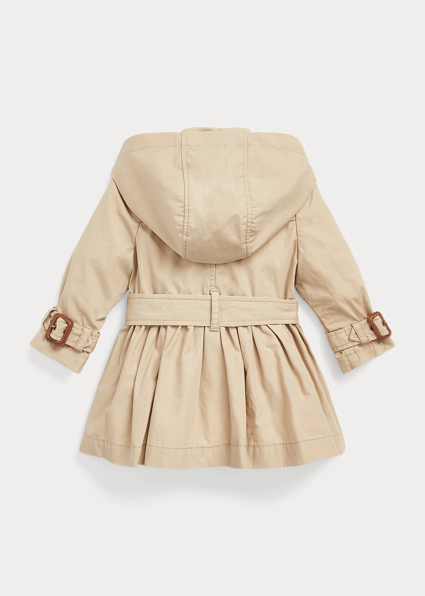 Water-Resistant Hooded Trench Coat