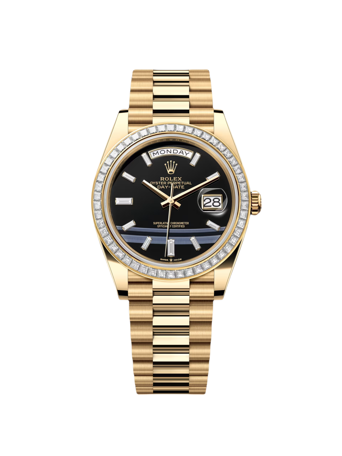 [2026 Mirror Grade]RLX Day-Date 40mm 228398TBR-0038 Onyx Dial President Watch