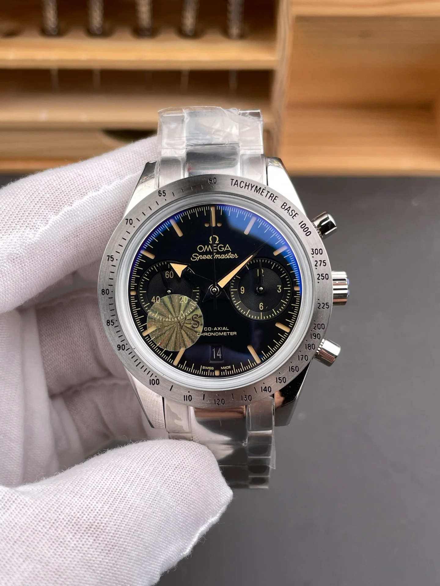 Speedmaster, Steel Bezel Black Dial