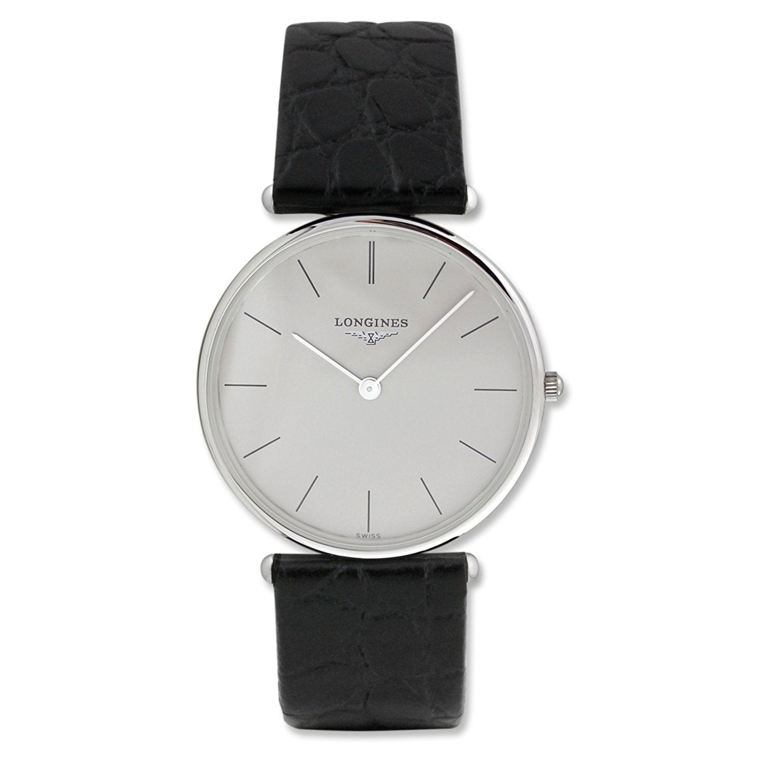 [2026 Mirror Grade]Longines Men's L46916722 La Grandes Classiques Flagship Black Leather Watch