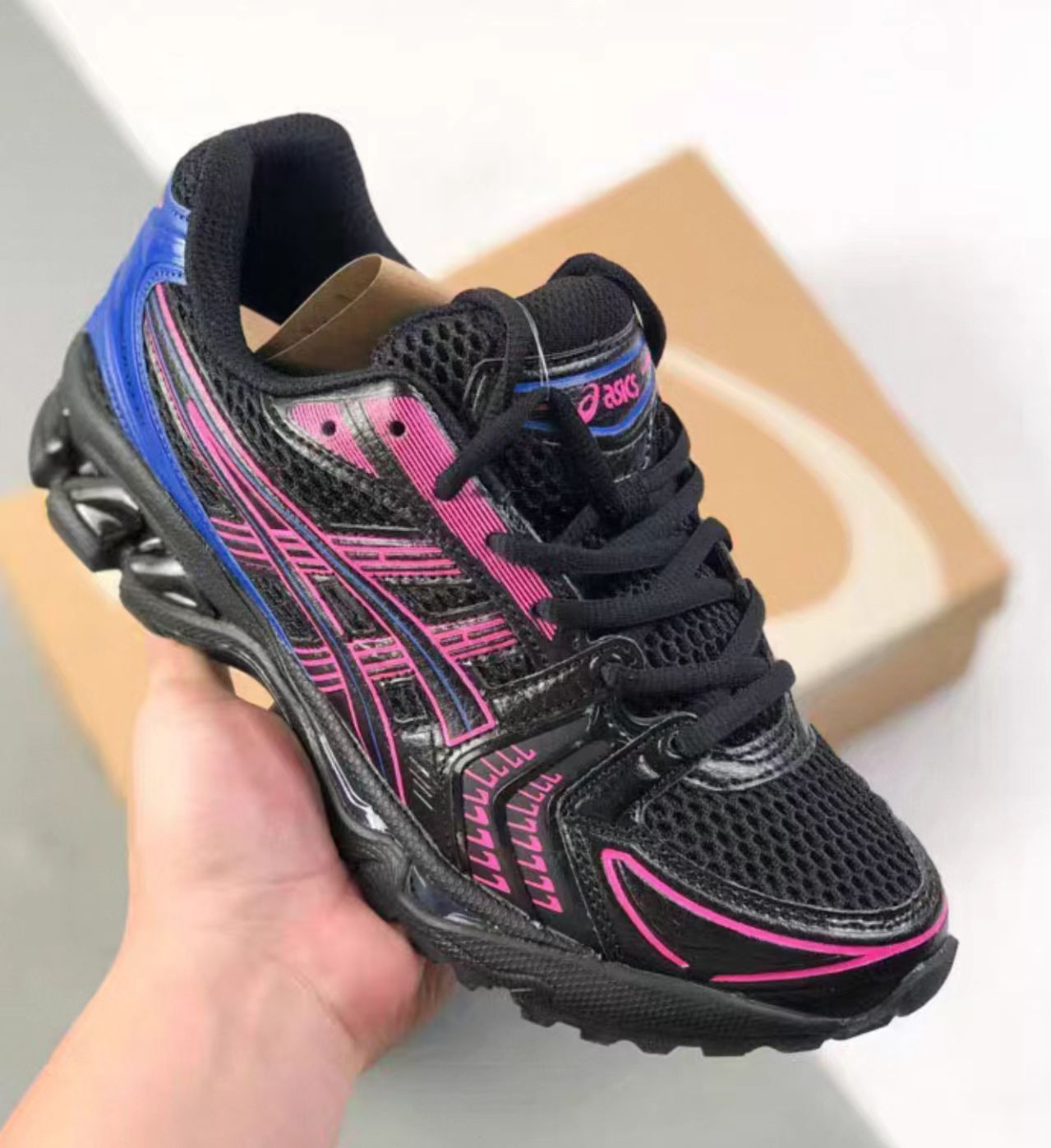 ASICS GEL-Kayano 14 Black/Pink/Blue