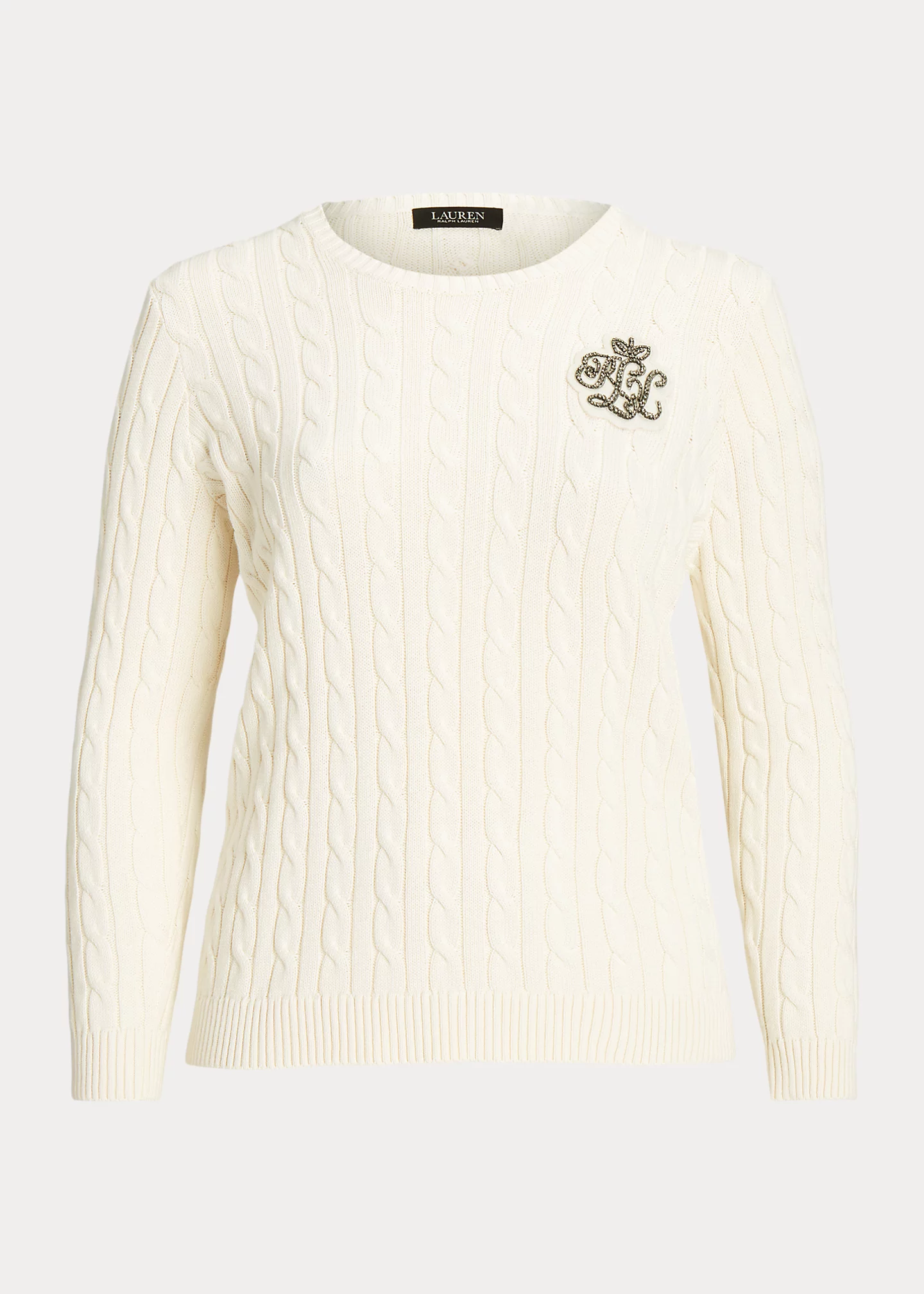 Bullion Cable-Knit Cotton Sweater