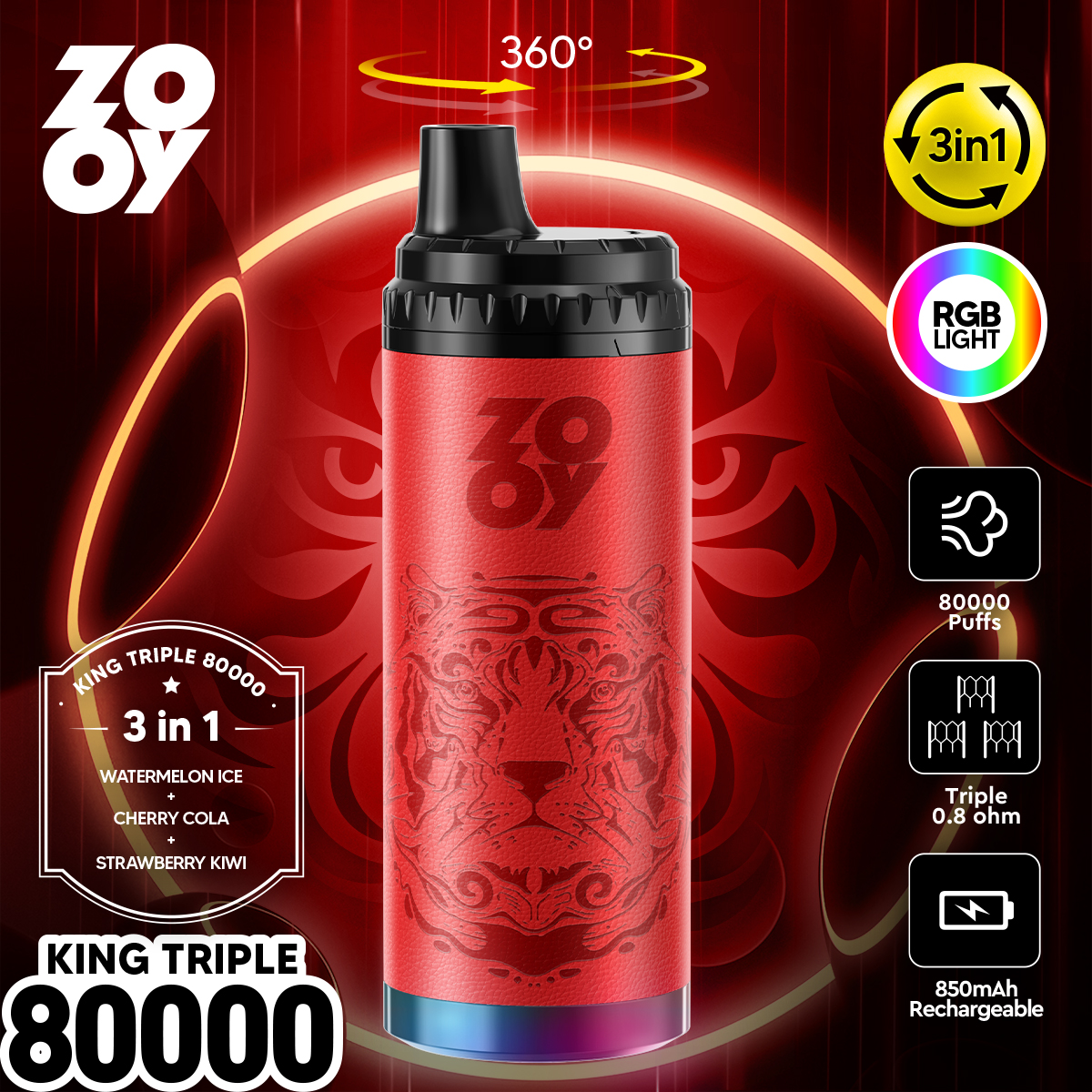 ZOOY KING 80K 3 in 1