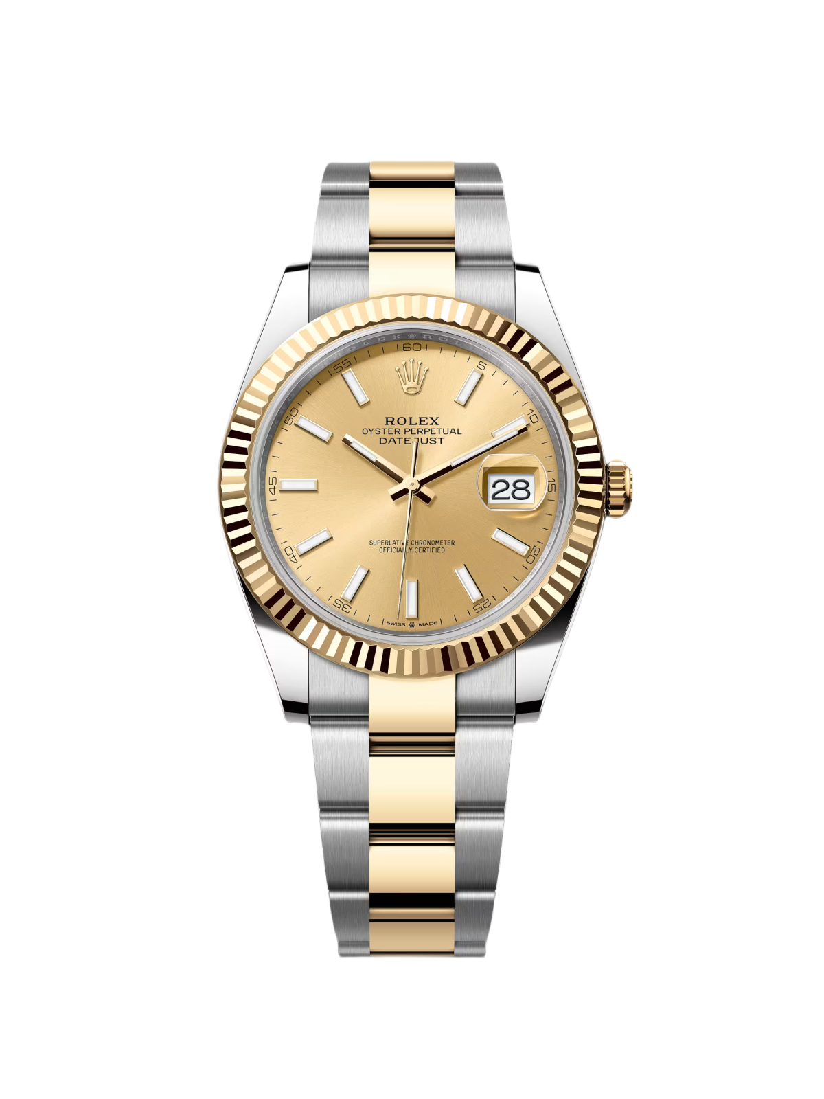 [2026 Mirror Grade]RLX  Datejust 41mm 126333 Champagne Index Jubilee Steel and Yellow Gold Mens Watch