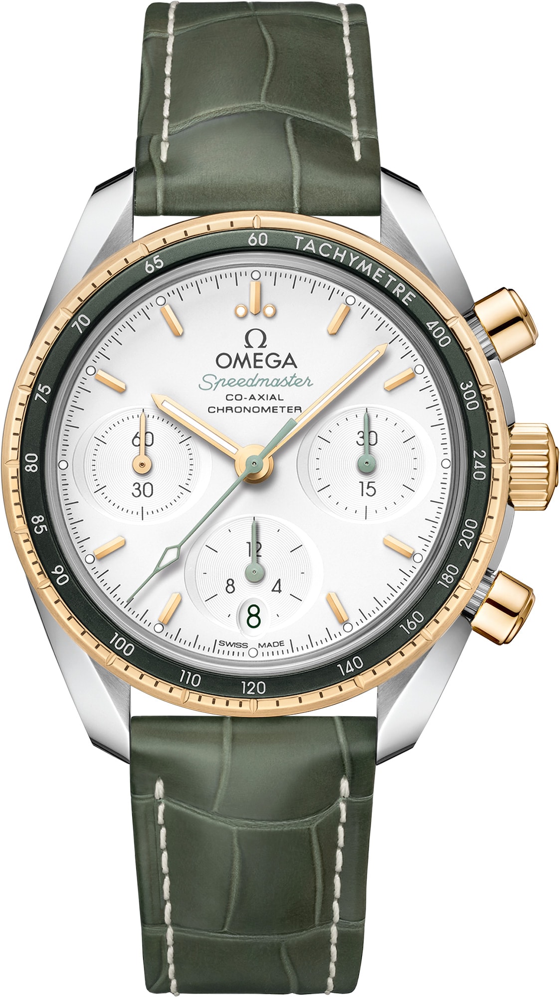 [2026 Mirror Grade]2025 Omega 324.23.38.50.02.001 Speedmaster 38 mm Steel Yellow Gold on Strap