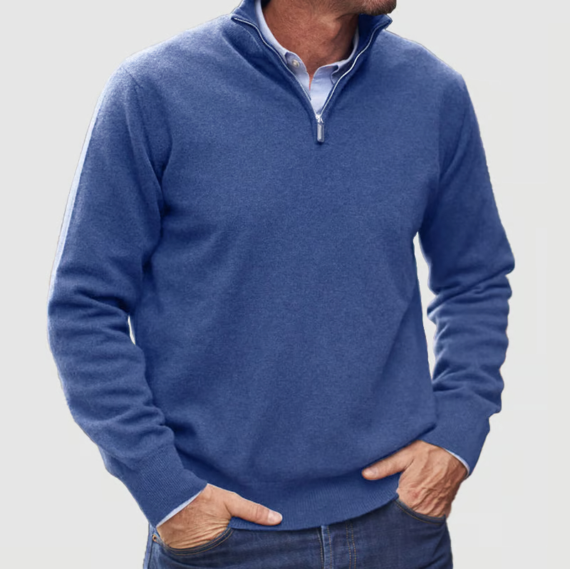 🔥Last Day 49% OFF-Men's Casual Zipper Basic Sweater