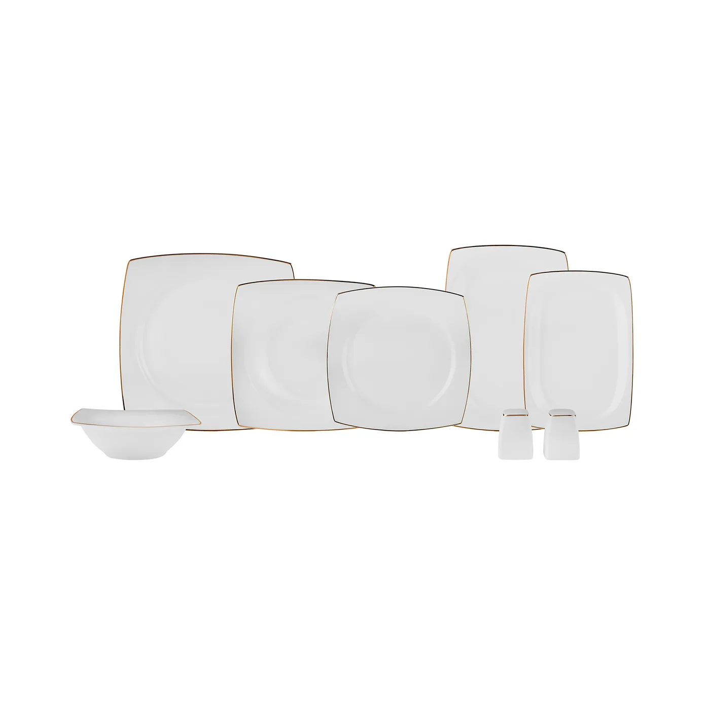 Service de table Karaca Vesta pour 12 personnes, 52 pièces, or