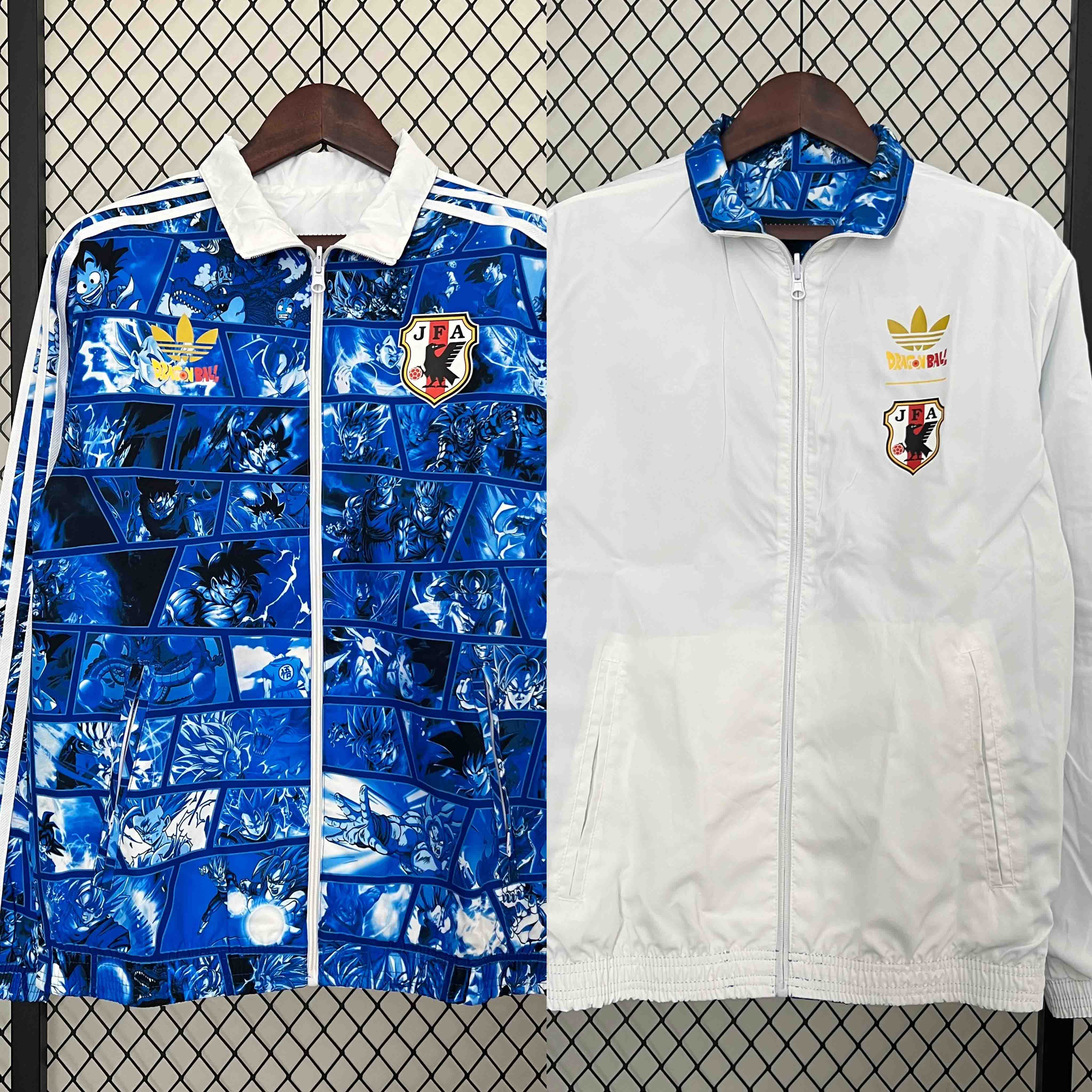 Japan Reversible Double-Sides Windbreaker Jacket White&Blue 2024
