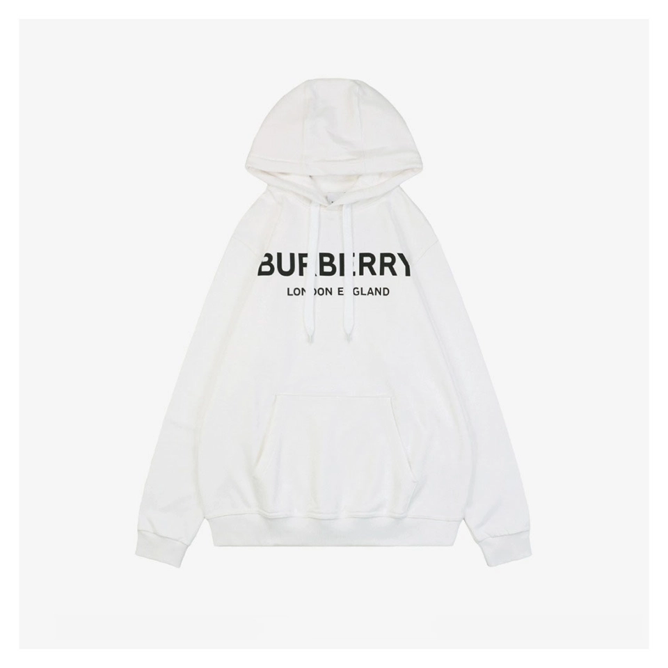 BBry Double Logo Print Hoodie (Black/White)