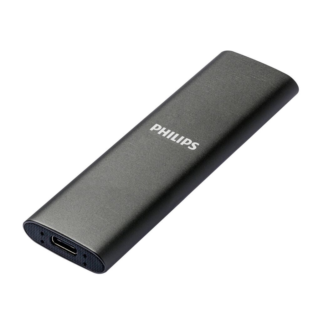 PHILIPS Dysk zewnętrzny SSD Philips Ultra Speed Space Grey 1 TB, szary