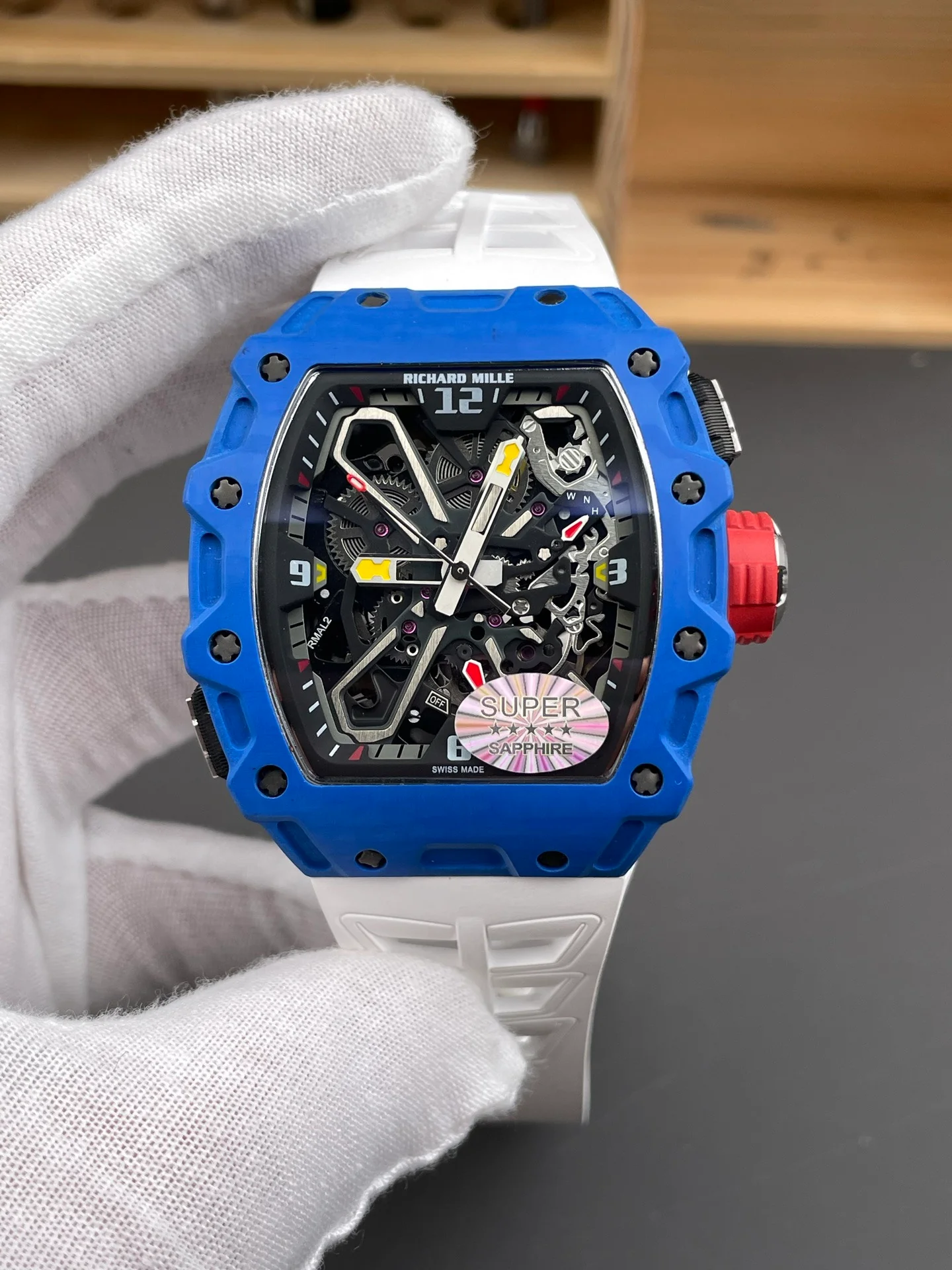 RM35-03 Carbon Fiber Blue