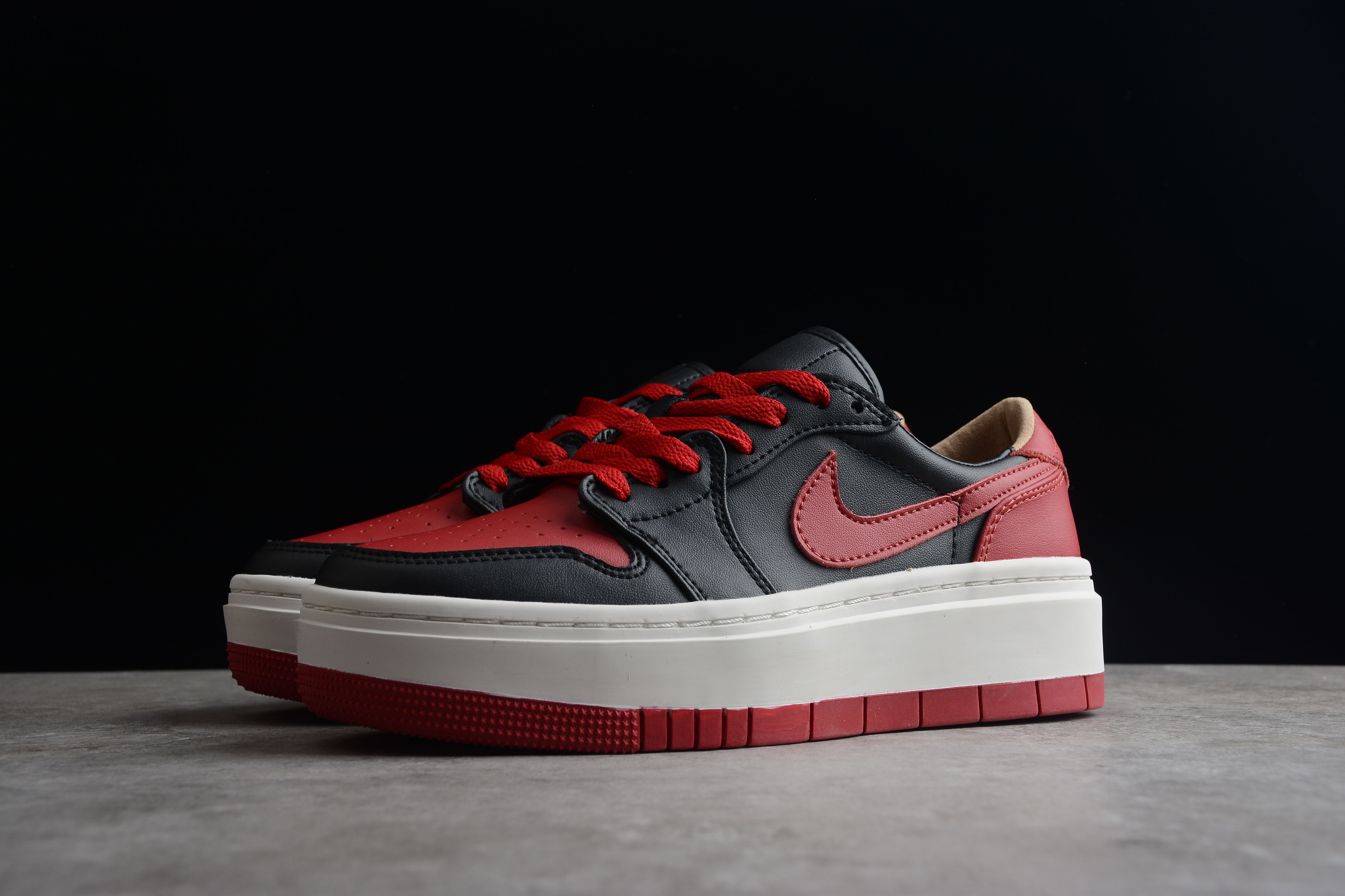 Nike Air Jordan 1 Elevate Low SE Bred Black Red  DQ1823 006