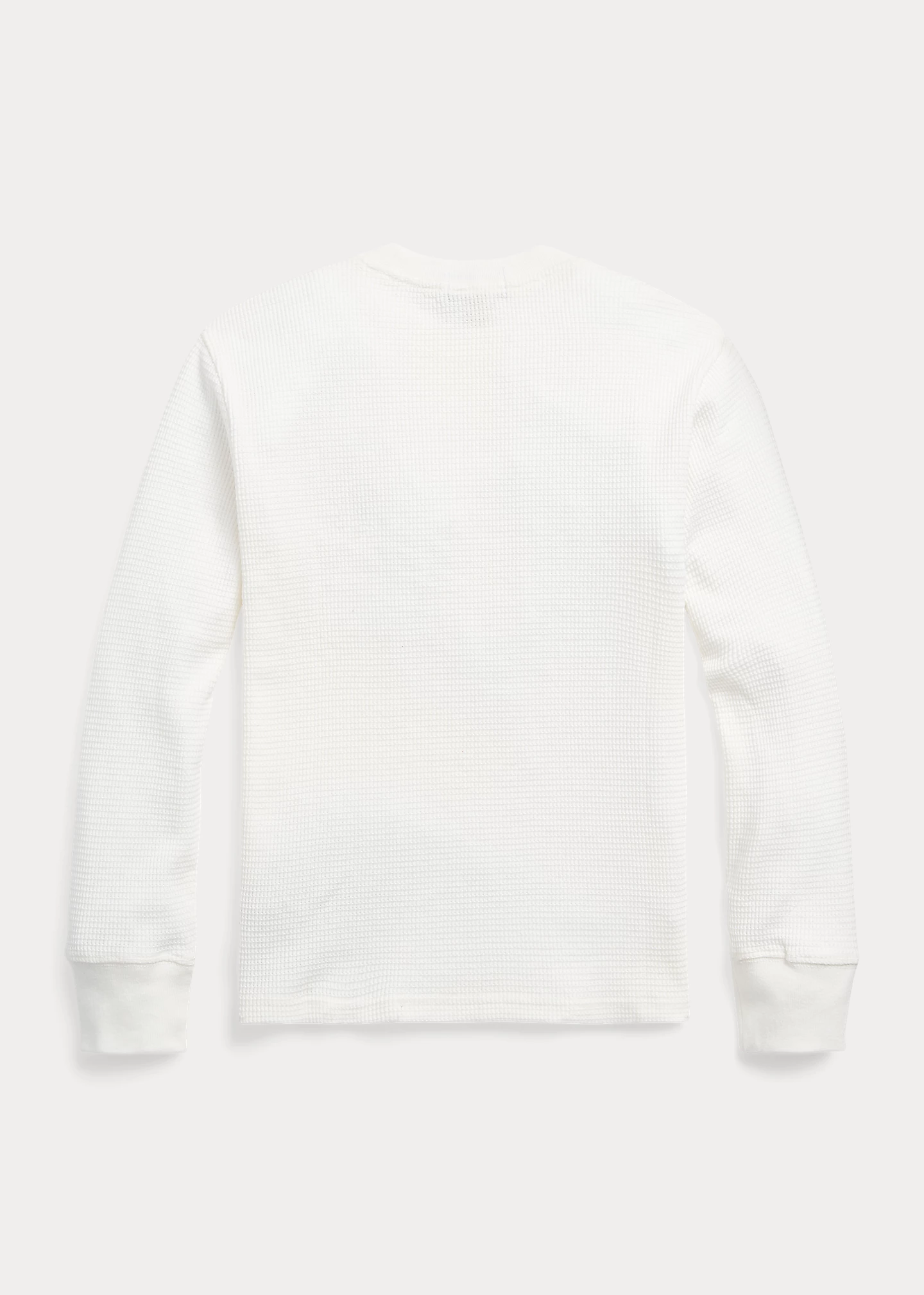 Waffle-Knit Cotton Long-Sleeve Tee