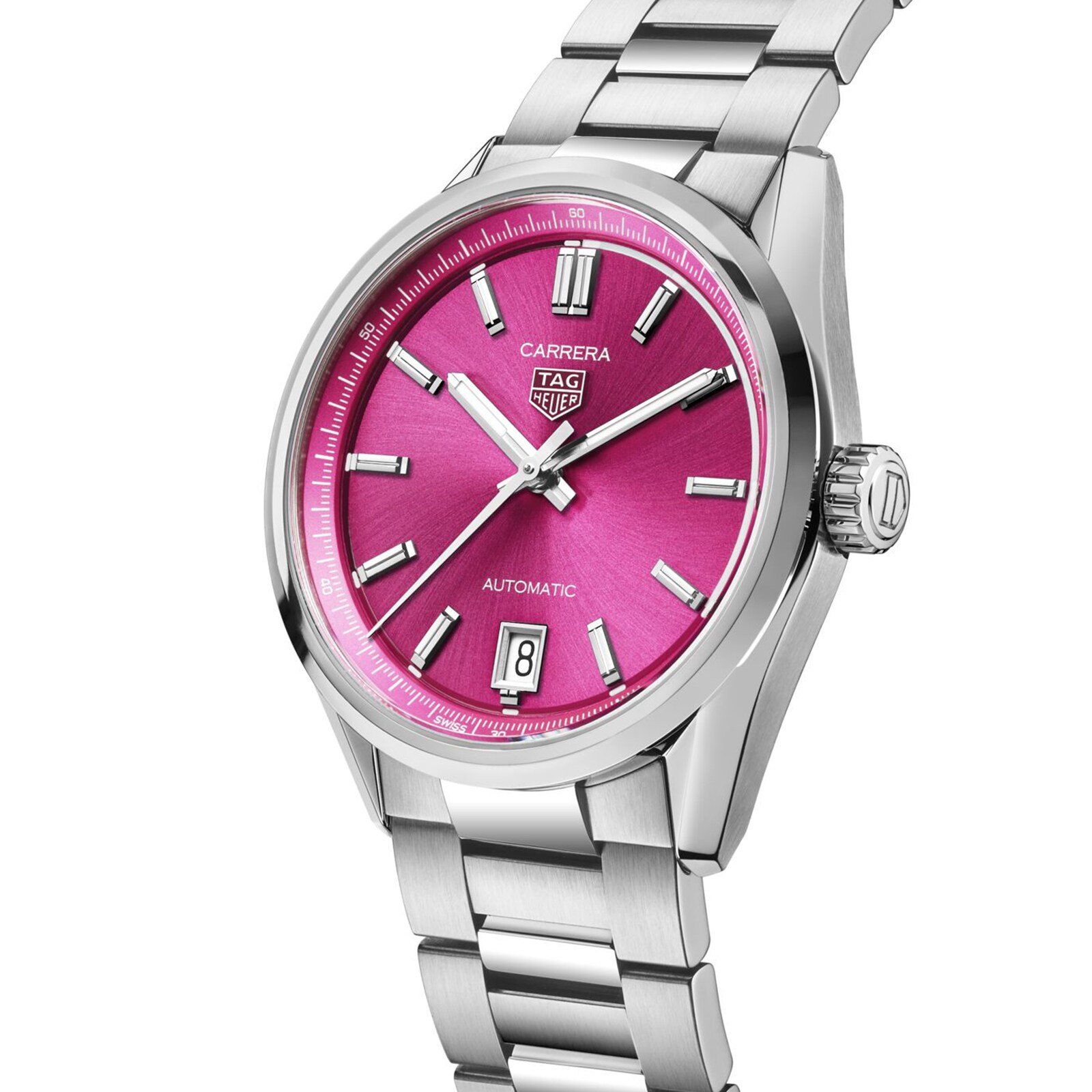 [2026 Mirror Grade]TAG Heuer Carrera Date 36mm Unisex Watch Pink WBN2313.BA0001