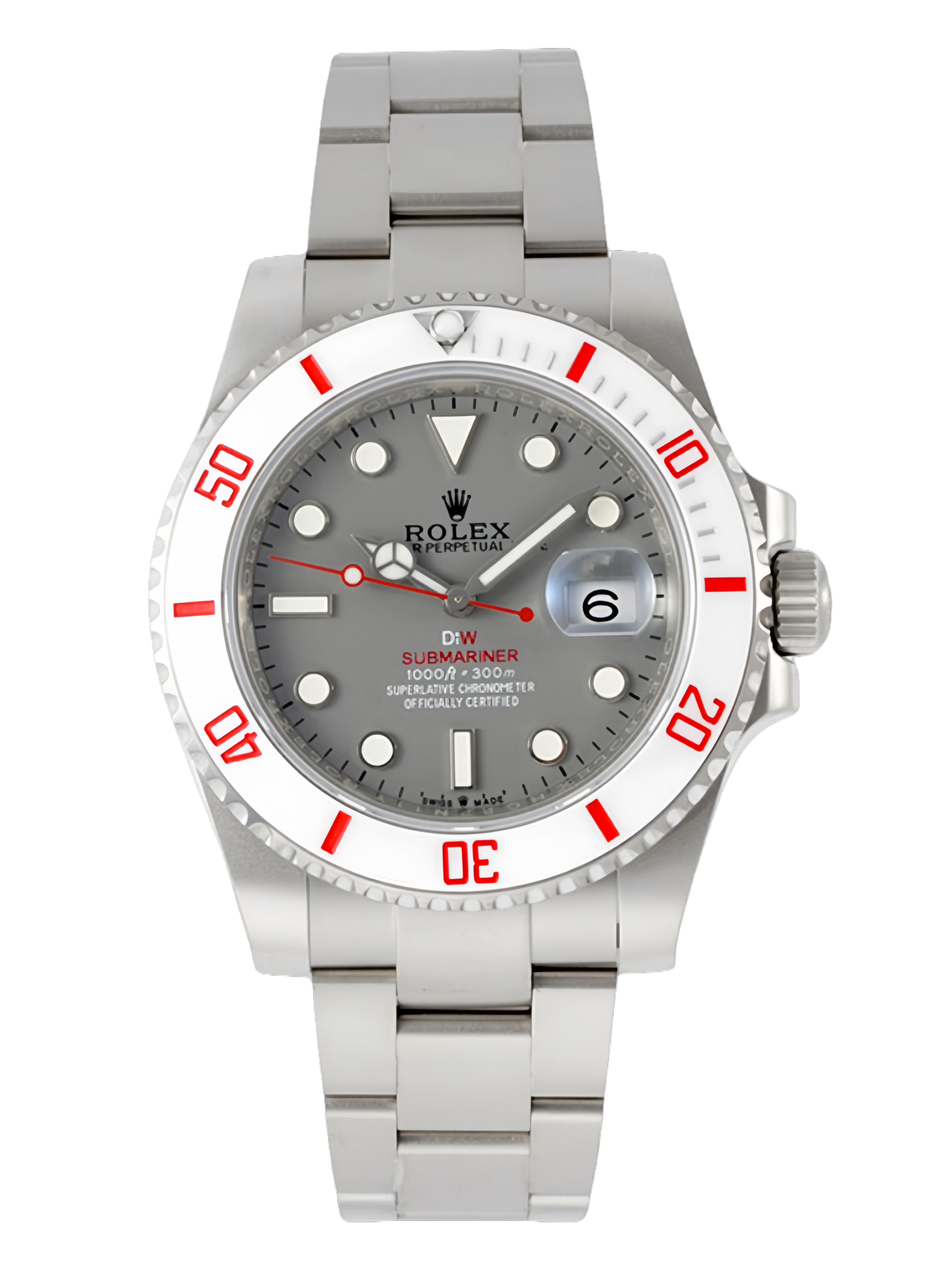 [2026 Mirror Grade]Rolex DIW Submariner Date Sandblasted 116610 Limited Edition Full 904L Grey Dial 40mm