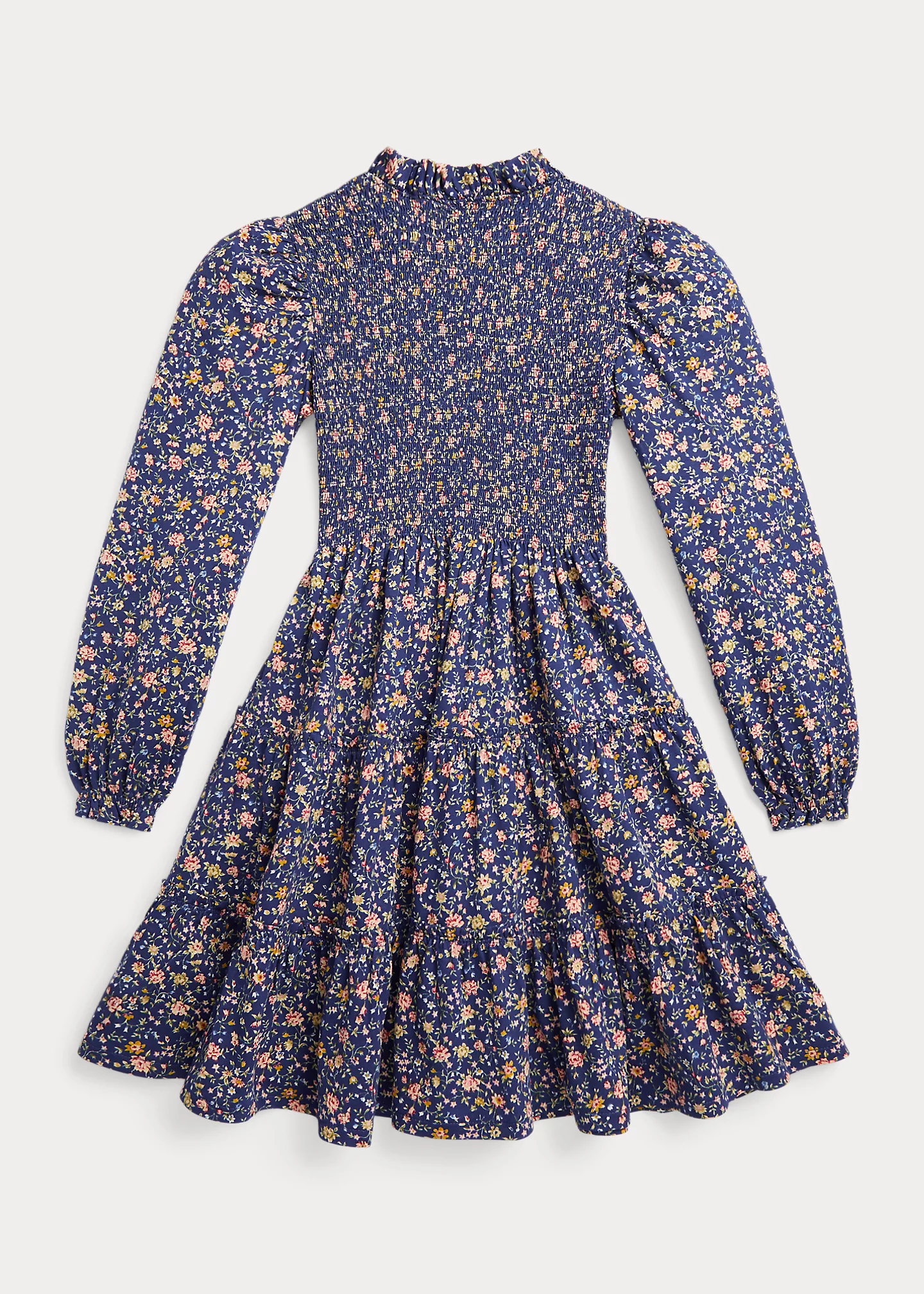 Floral Smocked Cotton Jersey Dress