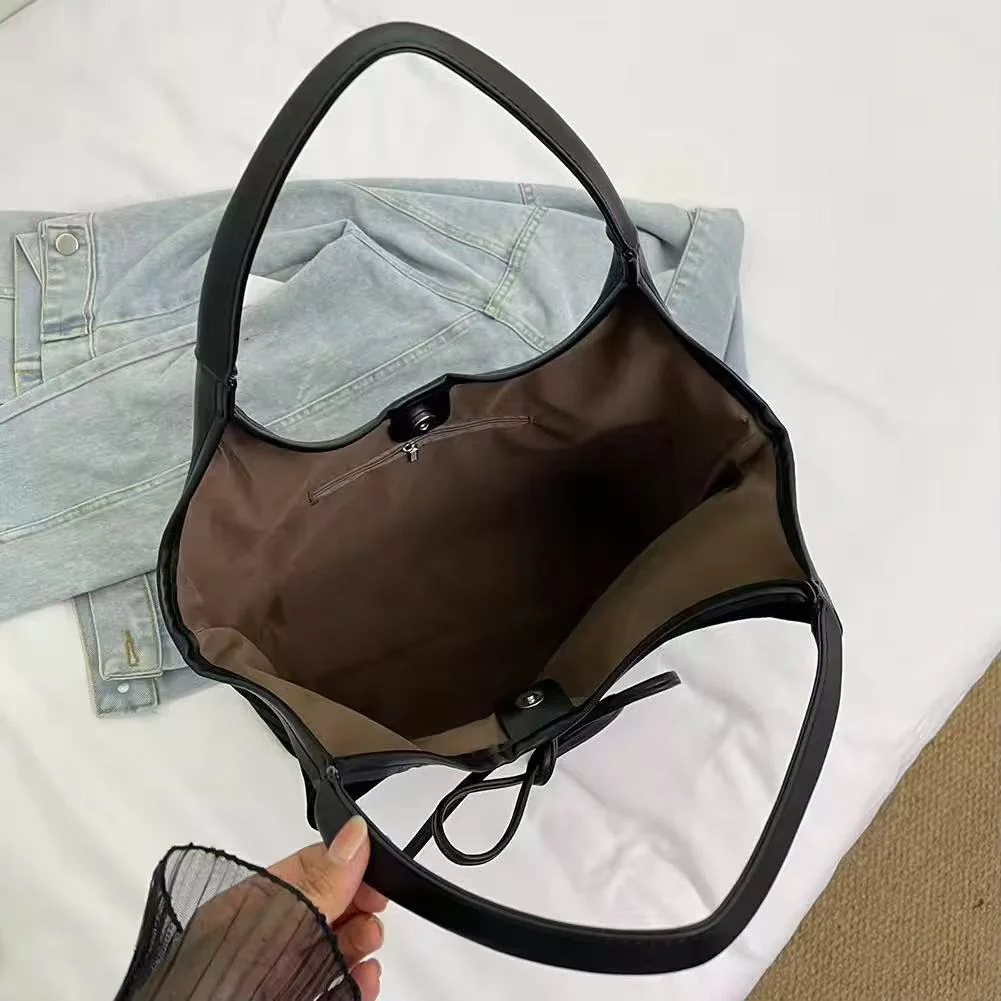 Ribbon Suede Tote